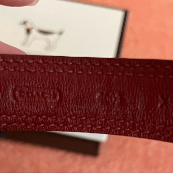 XS Coach Cherry Red Mini Signature Leather Pet Collar NWT - Picture 7 of 11